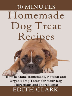 cover image of Homemade Dog Treat Recipes